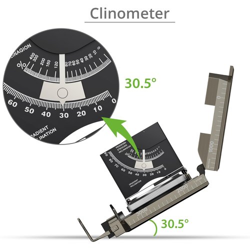 Proster Compass Metal Waterproof IP65 Compass Sighting Clinometer with Carry Bag for Camping Hunting Hiking Geology and Other Outdoor Activities