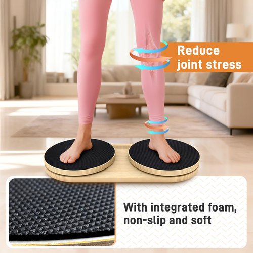 Kanonmaori Waist Twister Machine Exercise, Ab Twister Board Workout MAX 330 LBS, Non-Slip Waist Twisting Fitness Tool, Pilates Waist Twister for Women, Dynamic Core Align Board for Home Gym Equipment