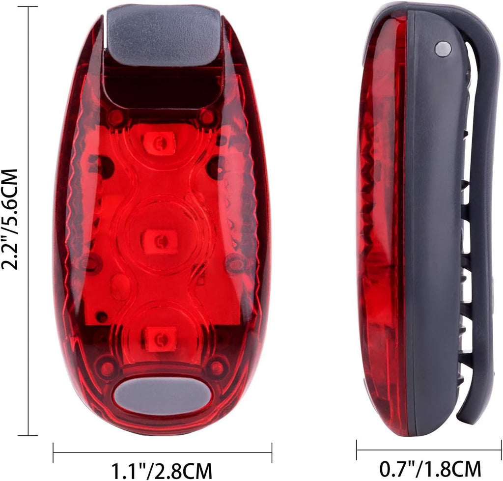 Skiennix LED Safety Lights - High Visibility Strobe Lights for Running & Biking | 9 Pack (Red/Blue/Green)