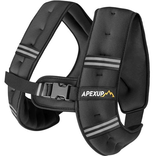 APEXUP 10lbs/Pair Adjustable Ankle Weights + Weighted Vest Men 20lbs Weights