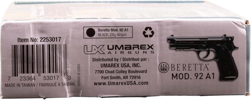 Umarex Beretta M92 A1 Blowback Air Pistol - Full-Auto .177 Caliber BB Gun for Realistic Shooting