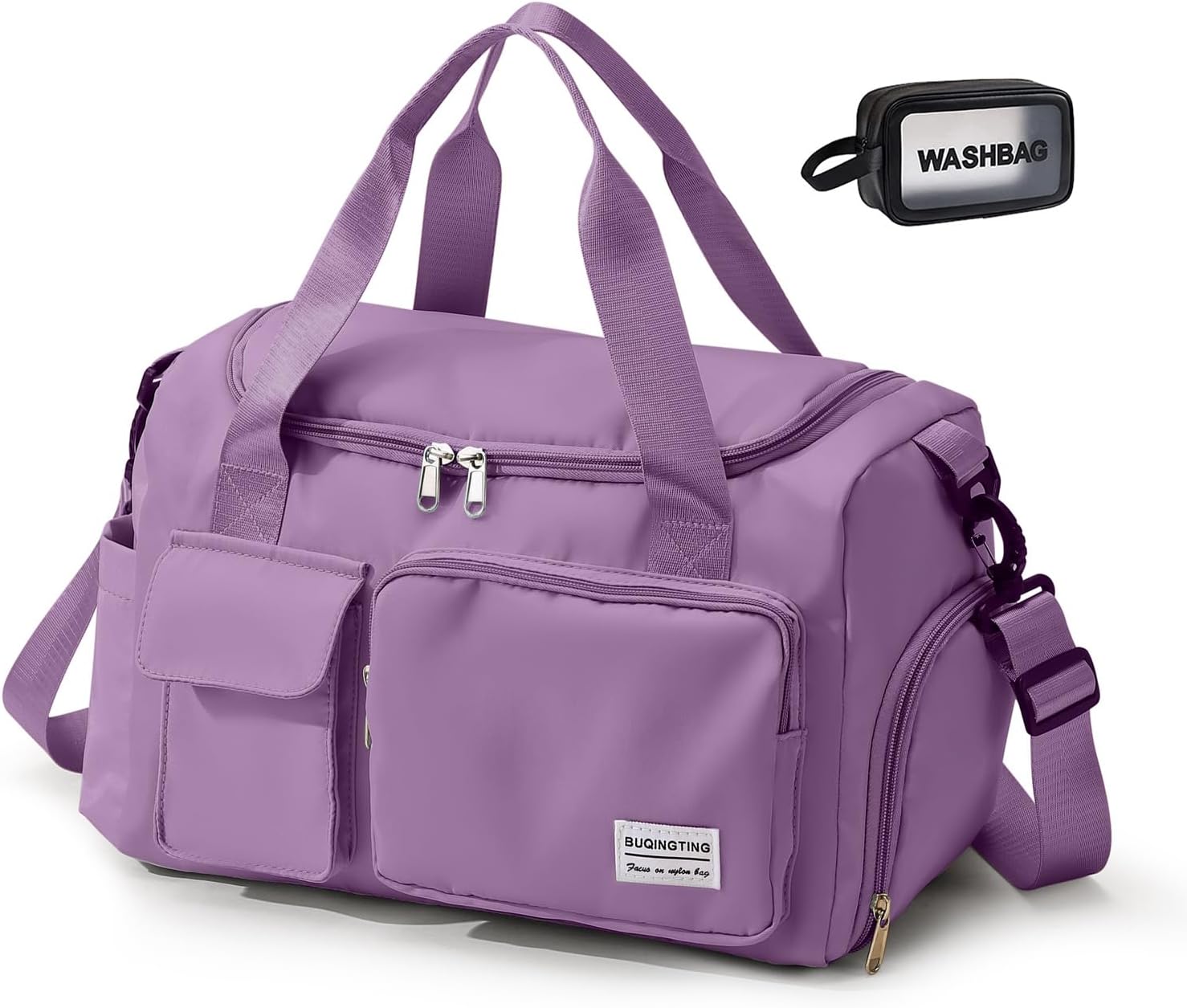 Skiennix Small Gym Bag - Women's Travel Duffle with Shoe Compartment | Ideal Weekender Bag