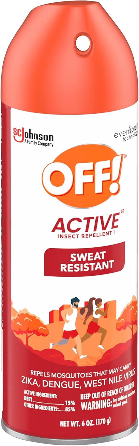 OFF! Active Insect Repellent - Sweat-Resistant Formula for Outdoor Protection