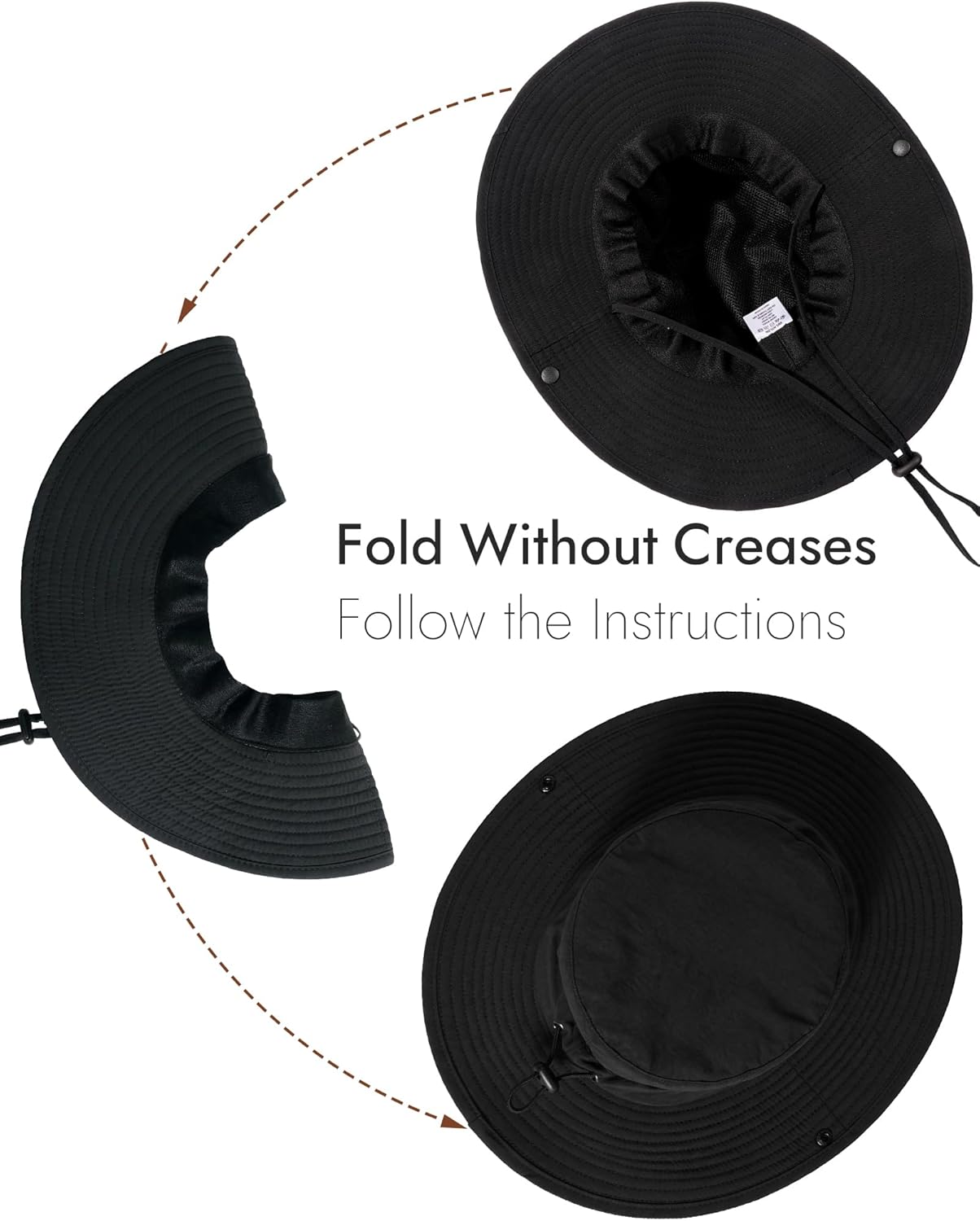 Skiennix Waterproof Sun Hat - Wide Brim Bucket Hat for Men & Women | Foldable Outdoor Fishing & Hiking
