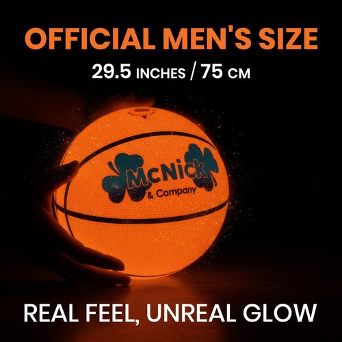 Glow in The Dark Basketball Net - LED Lighted Heavy Duty Nylon Hoop Net for Outdoor Use | All-Weather, Anti-Whip Design