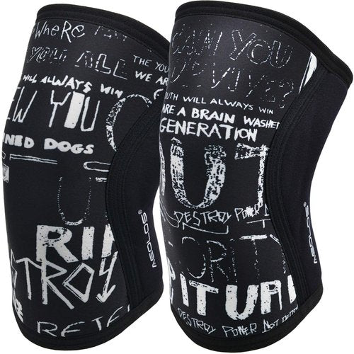 AEOLOS Knee Sleeves (1 Pair)，7mm Compression Knee Braces for Heavy-Lifting,Squats,Gym and Other Sports (Medium)