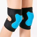 Skiennix Construction Knee Pads - Non-Slip Straps for Men & Women | Soft Foam Cushion, Blue (1 Pair)