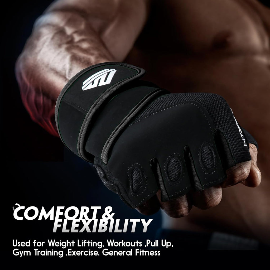 Skiennix Workout Gloves - Weight Lifting Gloves with Full Palm Pad & Strong Wrist Support | Enhanced Grip for Fitness & Training