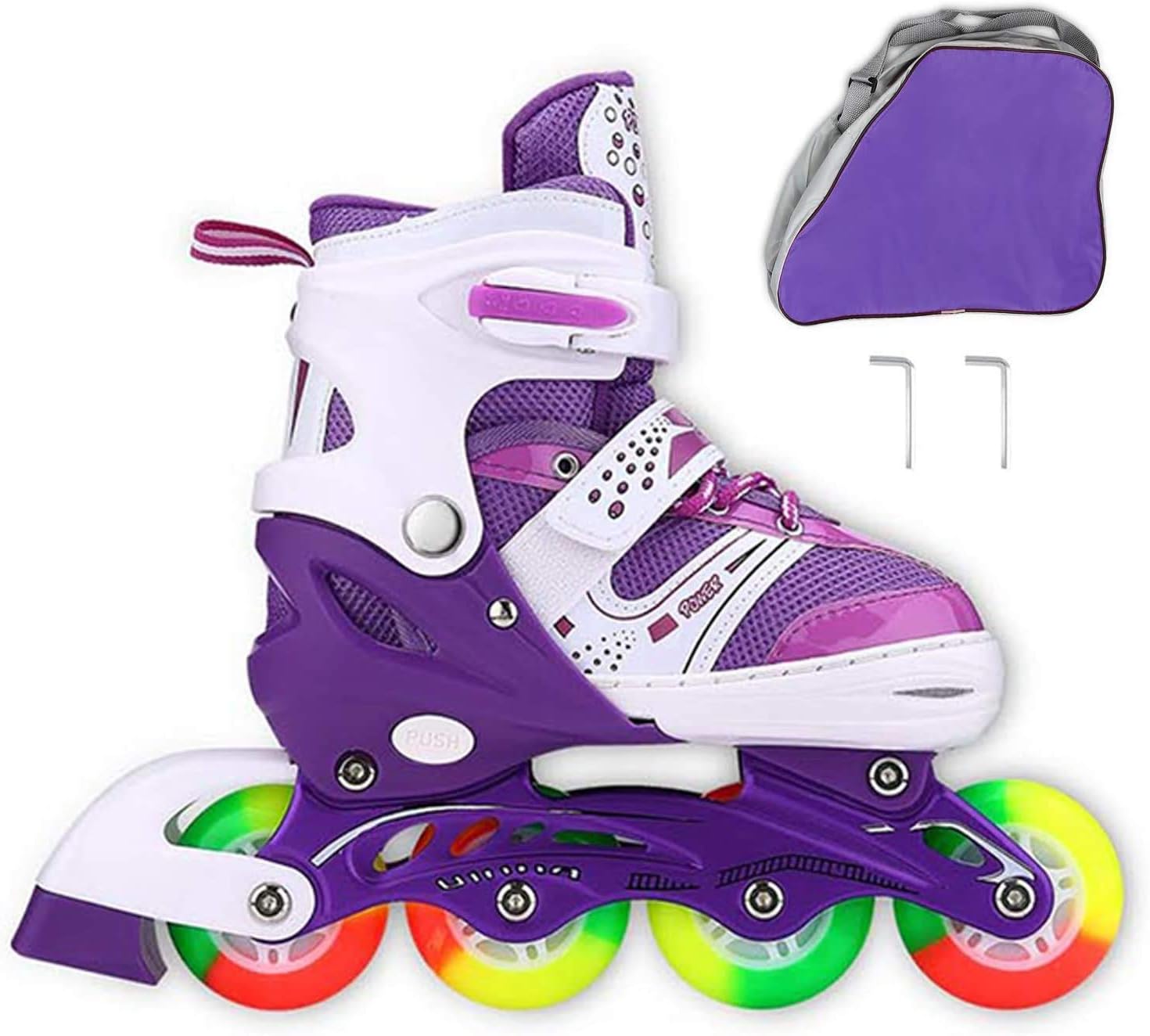 Skiennix Adjustable Inline Skates for Kids 4-12 - Light Up Wheels | Perfect for Indoor & Outdoor Fun
