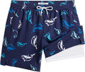 Maamgic Men's Swim Trunks - 2 in 1 Board Shorts with 7-Inch Inseam | Versatile Swim Suits