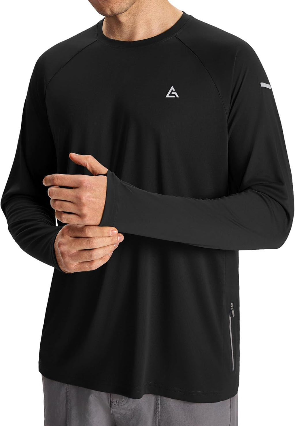 Skiennix Men's Sun Protection Shirt - UPF 50+ Long Sleeve UV Rash Guard for Fishing & Beach Activities