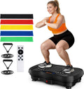 Skiennix Vibration Plate Exercise Machine - 130 Levels for Full Body Workout & Weight Loss | 450 Lbs Capacity with Resistance Bands & Bluetooth
