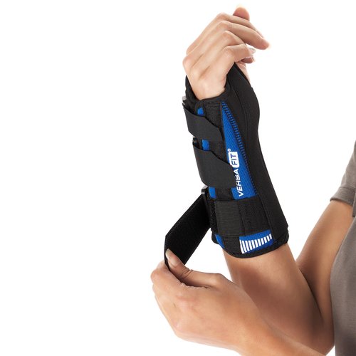 Ovation Medical Versa-Fit Wrist Brace - Premium Custom Fit Wrist Support Brace - Comfortable, Structured Tendonitis and Carpal Tunnel Wrist Brace or Wrist Splint for Post Cast Support (Left, Standard)
