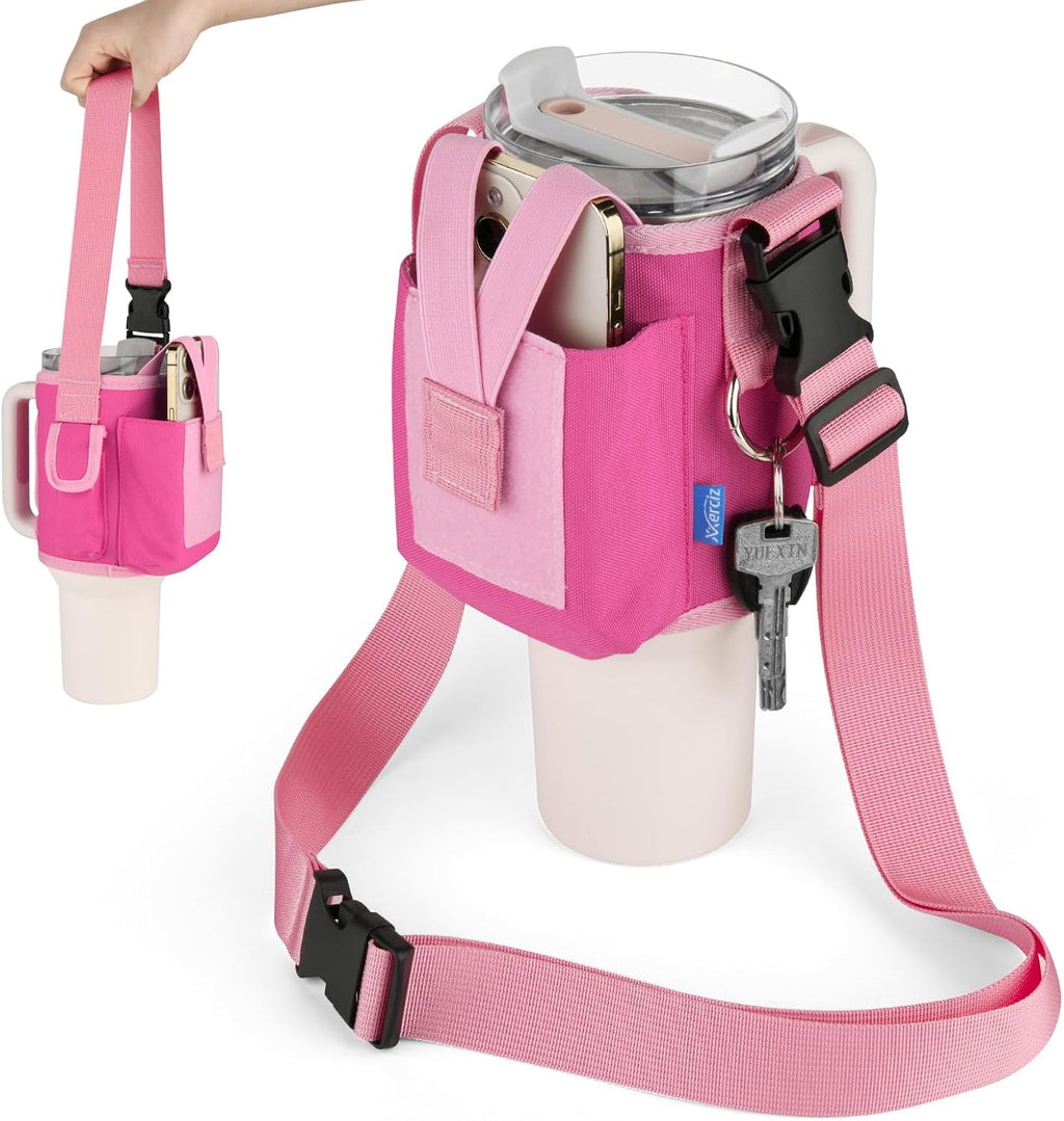 Xxerciz Carrier Bag - Crossbody Bag for Stanley 40 oz Tumbler with Phone Holder & Adjustable Strap