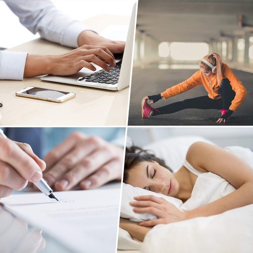 HENOTIC 2 Pairs Copper Compression Gloves for Women Men, Full Finger Breathable & Moisture Wicking Arthritis Compression Gloves for Relieving Carpal Tunnel Aches, Rheumatoid Pains, Joint Swell