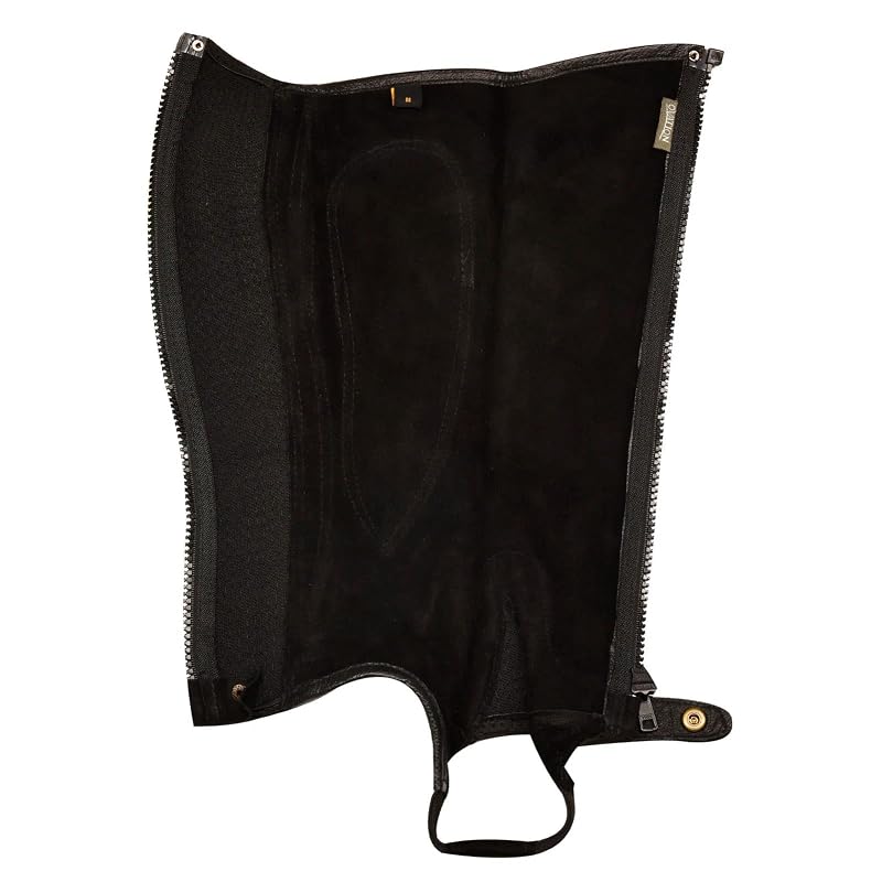 Ovation Women's Elite Amara Ribbed Half Chaps - Black, Medium