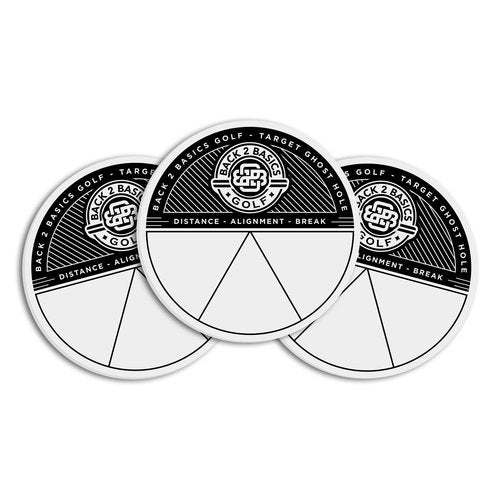3-Pack Target Ghost Holes Golf Training Set, Portable Outdoor & Indoor Putting Practice Golf Training Putters, Standard 4.25” Targets for Backyard Practice Putting Green, Chipping & Home Drills