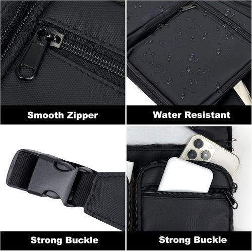 KINGSLONG Running Chest Pack - Water-Resistant Vest with Built-In Phone Holder for Workouts