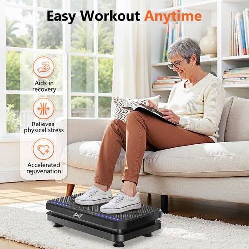 AXV Vibration Plate - Full Body Fitness Machine for Weight Loss | Shaker Workout Platform