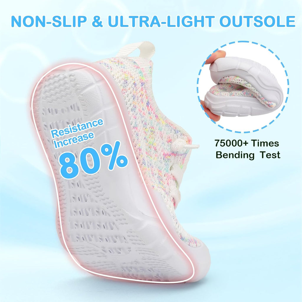 Scurtain Toddler Shoes - Breathable Slip-On Sneakers for Boys & Girls | Comfortable & Lightweight