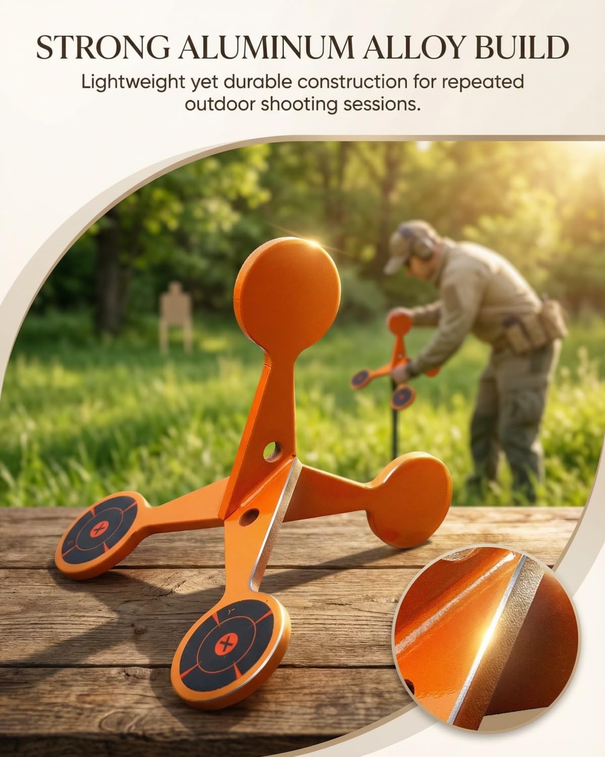 Regine Switzerland Spinning Shooting Target - Portable Metal Flip Roller with 10 Splash Paper Sheets