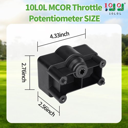 10L0L Golf Cart MCOR Throttle Potentiometer for Club Car DS & Carryall 2001-2004, Accelerator Sensor Motor Controller Output Regulator, Replace OEM 102101101 1021011-01