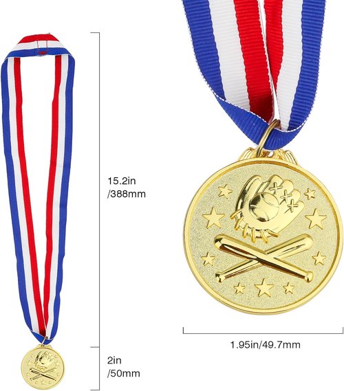 Gold Medals | Olympic Style 1st Place Awards for Sports Competitions - 2 Inches