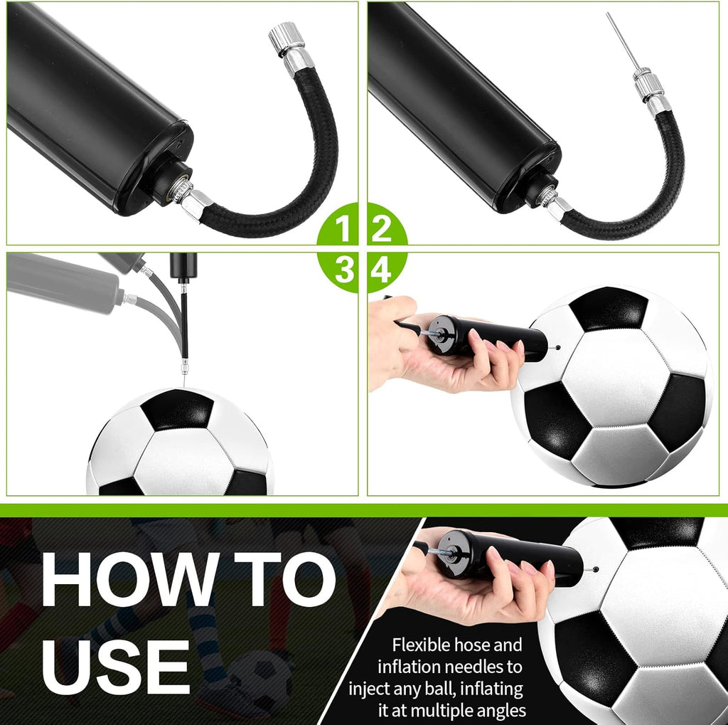 Reginary Ball Pump - 10 Pcs Sports Pump with Needle & Extension Hose for Basketball, Football, Soccer, Volleyball