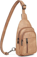 MASINTOR Sling Bag for Women - Stylish Vegan Leather Crossbody Fanny Pack | Adjustable Travel Backpack