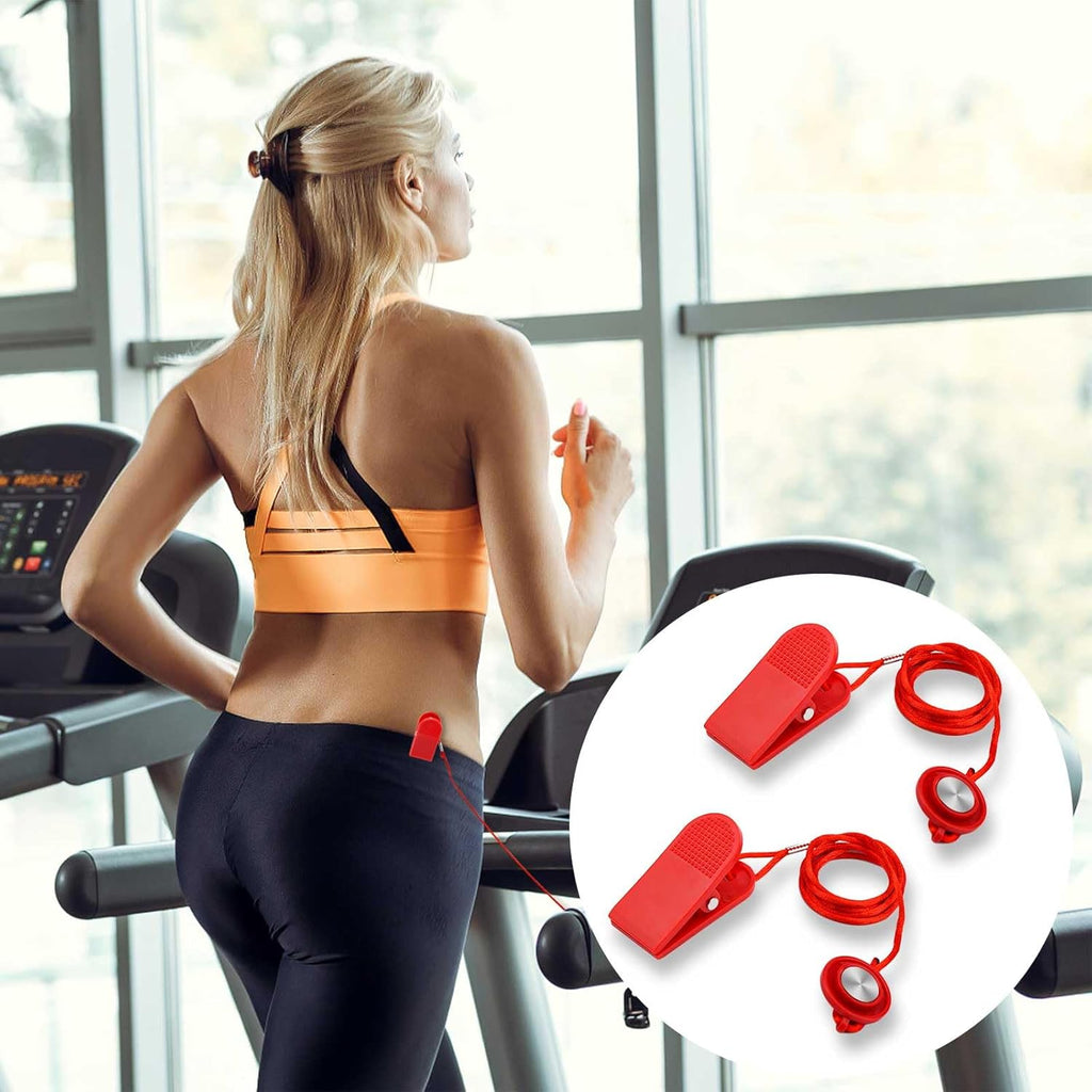 Universal Treadmill Safety Key - 2pcs Magnetic Replacement Switch for Emergency Stop | Compatible with Most Treadmills