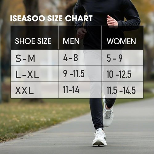 Iseasoo Ankle Compression Socks (6 Pairs) – Support for Men & Women – Low Cut Sock for Running, Sports & Circulation(L/XL)