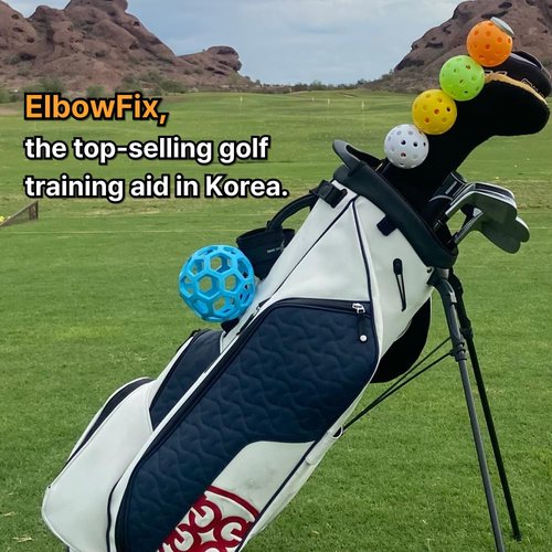 ElbowFix Golf Swing Trainer – Fix Chicken Wing & Flying Elbow | Improve Arm Rotation & Follow-Through | Wrist & Arm Connection Golf Training Aid