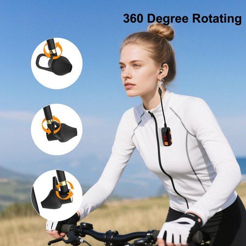 HAOO 3 Pack Air Acoustic Tube Walkie Talkie Headset, Adjustable Type-C Earpiece for Sinorise and Airotalk Mini Walkie Talkie