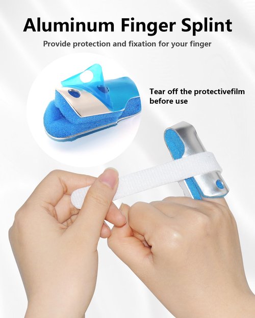 TAROYQASUL Kids Finger Splint, 6 Pcs finger splints for broken finger pinky Support kids finger splint small Braces Arthritis Knuckle Care