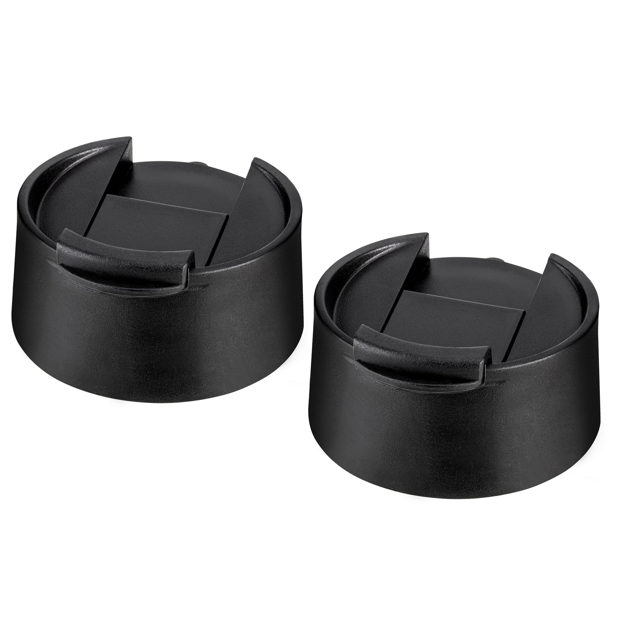 Prurex Replacement Flip Lid for Hydro Flask Wide Mouth, Water Bottles Accessories for 12-64 oz 2.28" Wide Mouth Sport Bottles(Black 2 Pack）