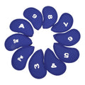 Luqeeg Number Neoprene Iron Covers Set, 10PCS Iron Covers, Iron with Number Iron Rod Sleeve Sleeve Protective Case Suitable for Most Clubs