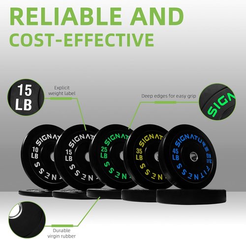 Fitvids Olympic Bumper Plates Set, 2" Weight Plates for Strength Training & Weightlifting, Paris or Set or Set with Barbell, Multiple Options