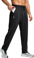 G Gradual Men's Athletic Sweatpants - Lightweight Mesh with Zipper Pockets for Gym & Running