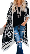 Skiennix Women's Kimono Swimsuit Cover-Up - Casual Summer Beach Cardigan in Multiple Colors