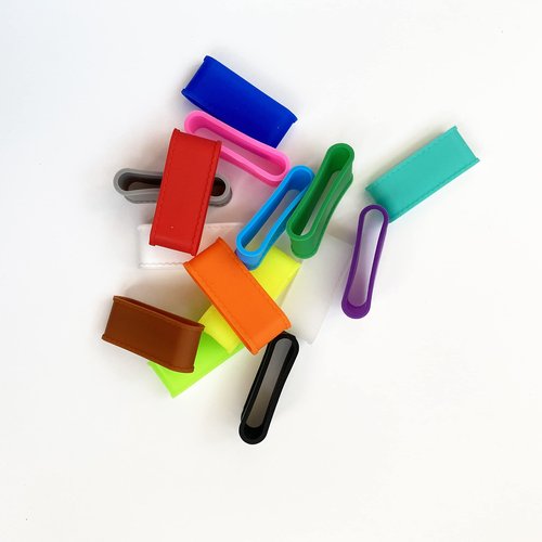 LENGAUC 13 Pack Tennis Racket/Pickleball Paddles Handle Rubber/Silicone Ring Stretchy/Grip Finishing Ring-for securing Grip on Rackets or Handles/Racquet Grips Overgrip (13 Pack A)