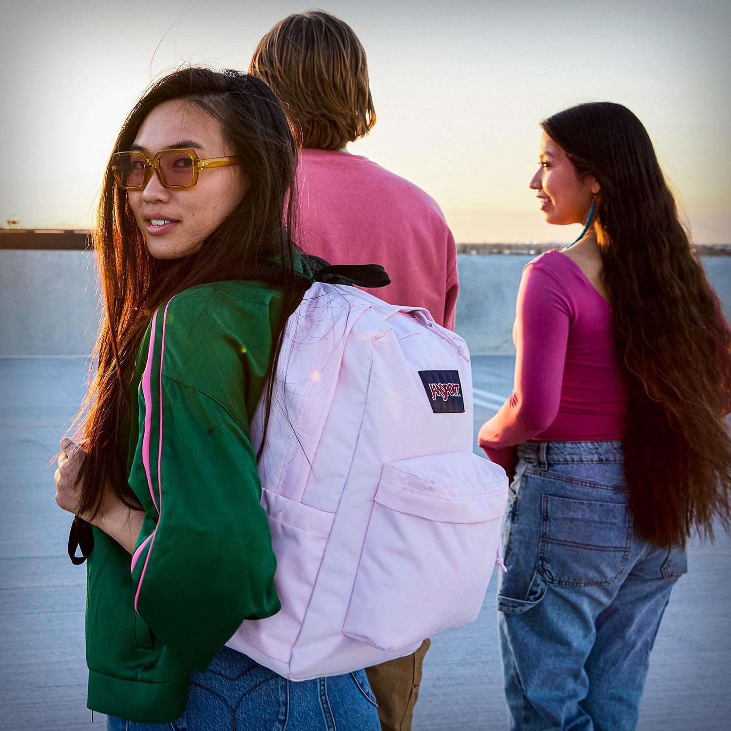 JanSport SuperBreak One Backpacks - Durable, Lightweight Bag with 1 Main Compartment, Front Utility Pocket with Built-in Organizer - Premium Backpack, Ombre Falls