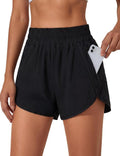 BMJL Women's Running Shorts - Elastic High Waisted with Pockets | 2.5" Quick Dry Athletic Wear