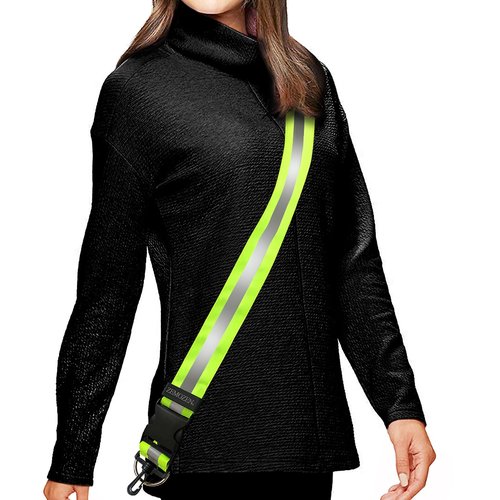 ZEMOZEN Reflective Sash for Walking at Night | High Visibility Reflectors Running Gear Women Safety Items Replaces Reflective running vest | Perfect for Dog Walking, Night Running & Cycling