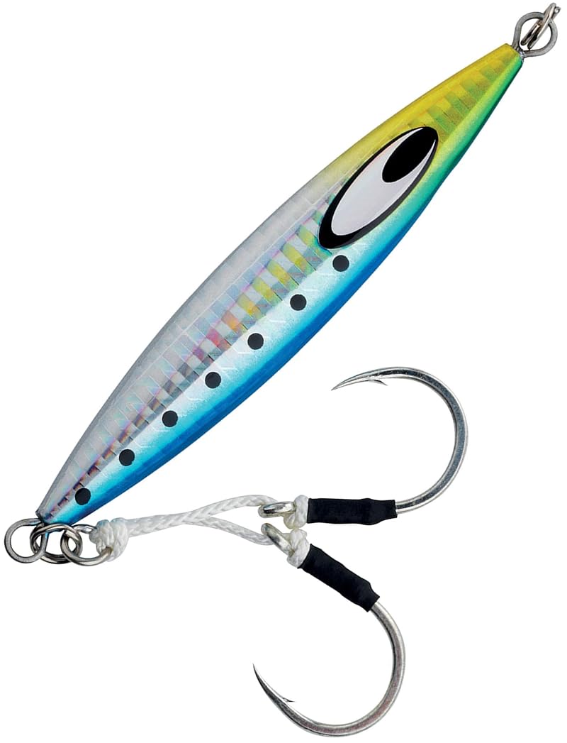 Saltiga SK Jig Sardine 2 oz – Center-Balanced Saltwater Jig for Fast Flutter Action