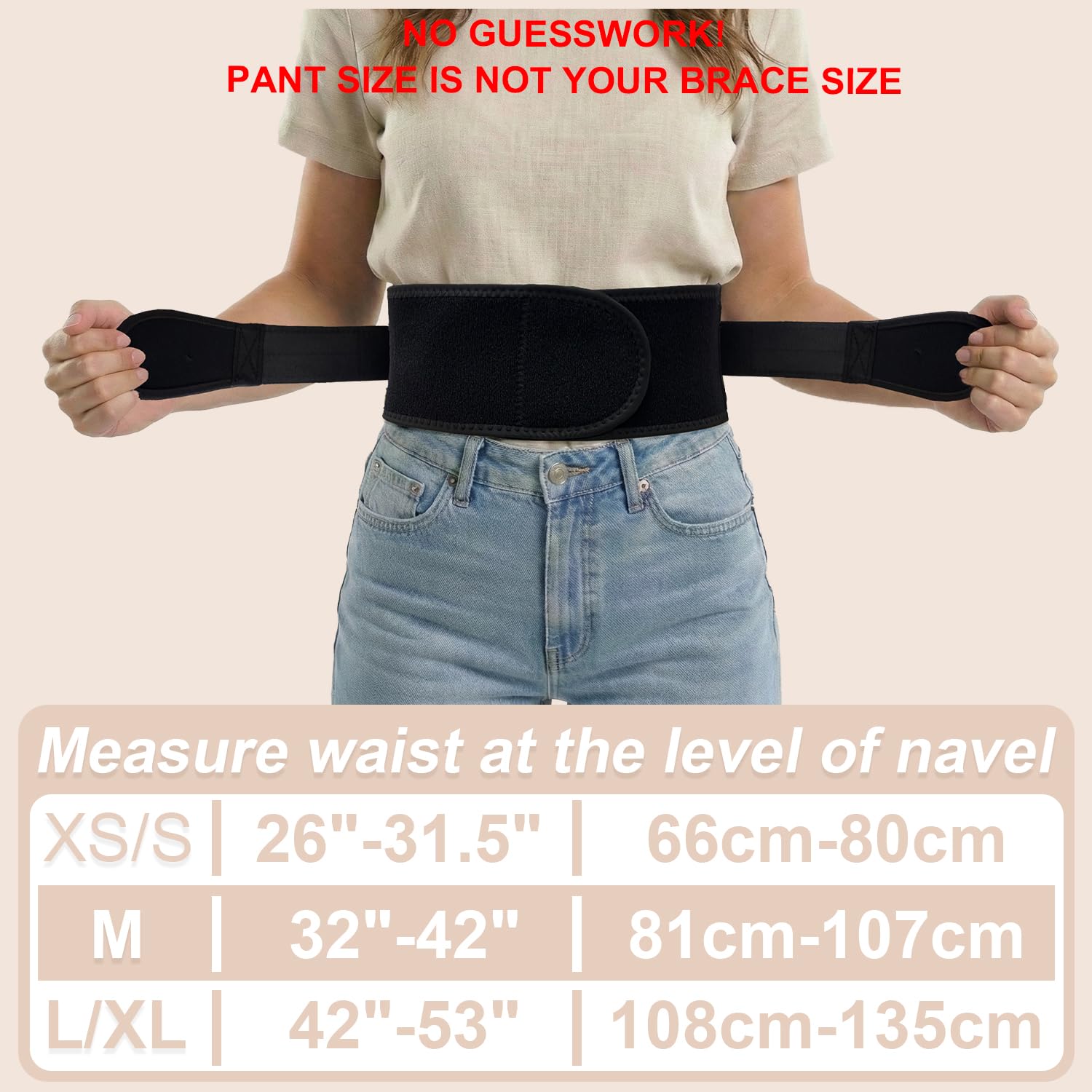 Slim & Narrow Back Brace for Lower Back Pain Women and Men, Lightweight & Thin Back Support Belt for Sciatica, Herniated Disc Relief, Breathable Lumbar Support Belt with Dual Adjustable Compression-M
