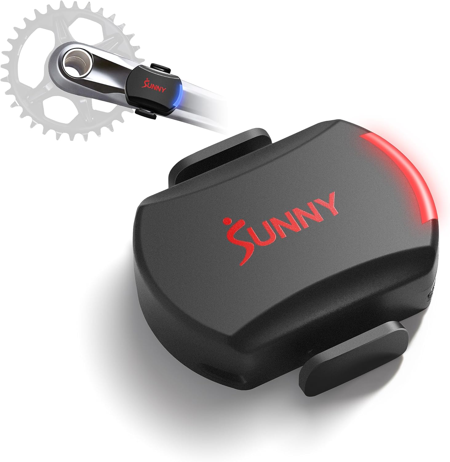 Sunny Health & Fitness Cadence Sensor - Bluetooth ANT+ for Indoor/Outdoor Bikes, Magnet-Less Design - CB110S