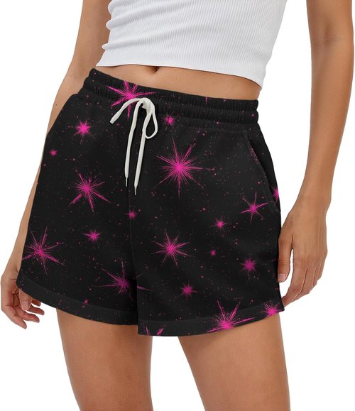 Domirica Women's Athletic Sweat Shorts - Elastic Waist, Trendy Baggy Design with Pockets | Comfortable Street Wear