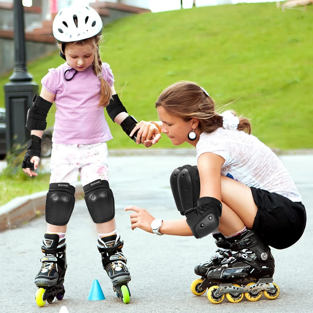 Skiennix Protective Gear Set - Knee & Elbow Pads for Kids, Youth & Adults | Ideal for Skating, Cycling & Biking