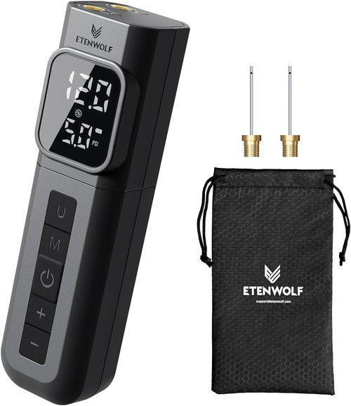 ETENWOLF P200 Electric Ball Pump - Rechargeable with L1 Flashlight | Portable & Efficient