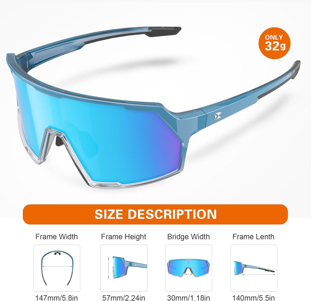 Suoso Cycling Sports Sunglasses - UV400 Protection for Men | Ideal for Biking, Running & Baseball